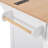 55.7'' Large Kitchen Island with 2 Drop Leaf,, Rolling Kitchen Cart on 5 Wheels with Power Outlet, Folding Storage Dining Table with Spice & Towel Rack , 3 Drawers, for Kitchen, Dining Room-1484631455-1484631454-1484631453