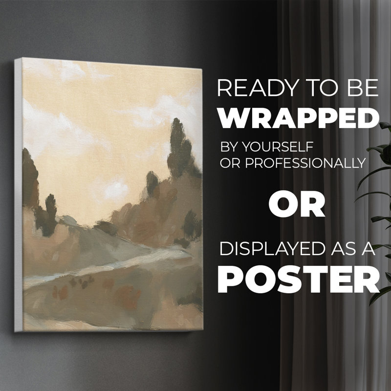 Hillside Walking Path V - Impression sur toile seulement - NON-CADRE, H 18 po x l 12 po
