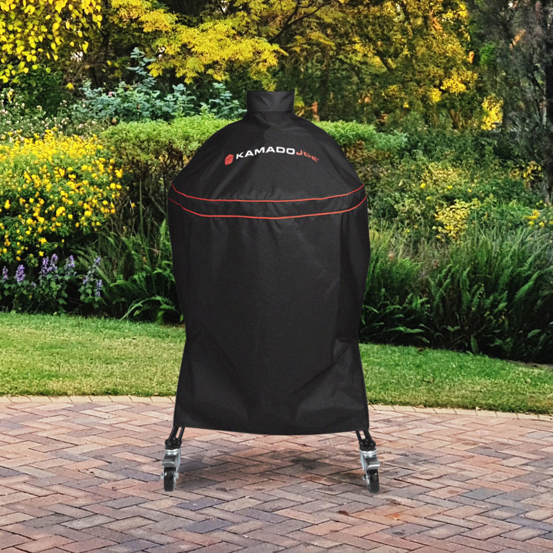 Housse de barbecue au charbon de bois noire classique de 18 po Kamado Joe, H 11 po x l 2 po x P 9,5 po