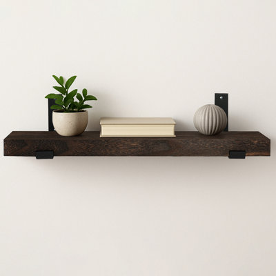 Tablette flottante en bois massif
