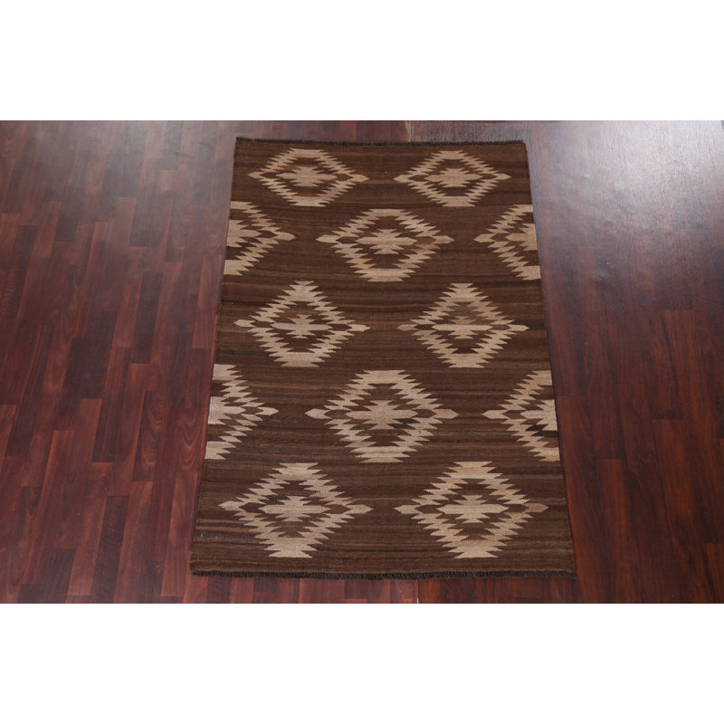 Tapis teinté géométrique kilim 5 x 7