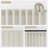 2pk Light Filtering Linen Blend Curtains with Back Tabs/Rod Pocket - 52" x 108" White-126493773-126493776