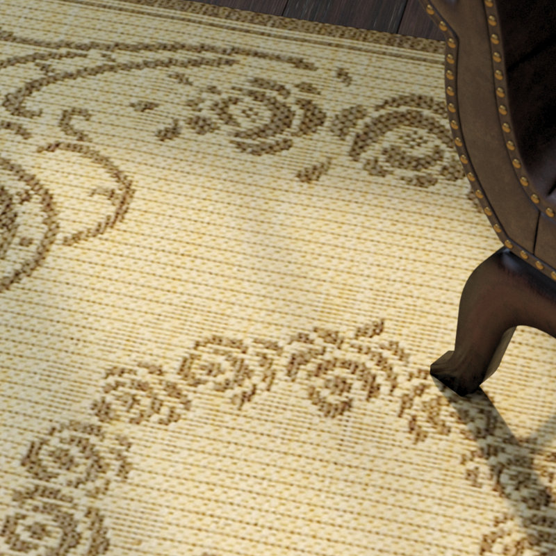Grampian Performance Oriental Indoor/Outdoor Area Rug, Rectangle 2'7" x 5'