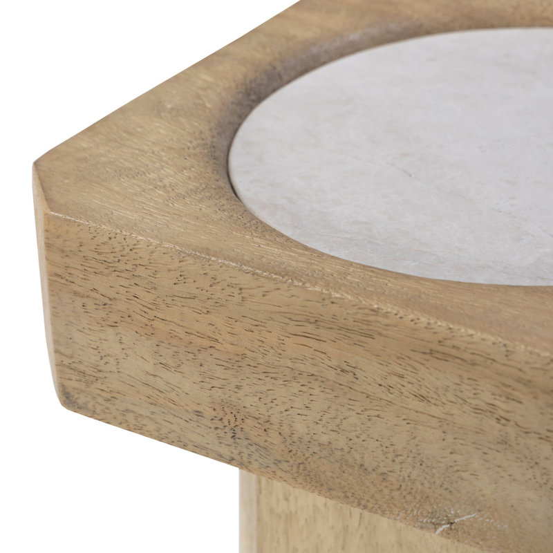Rumi End Table-Light Natural Mango