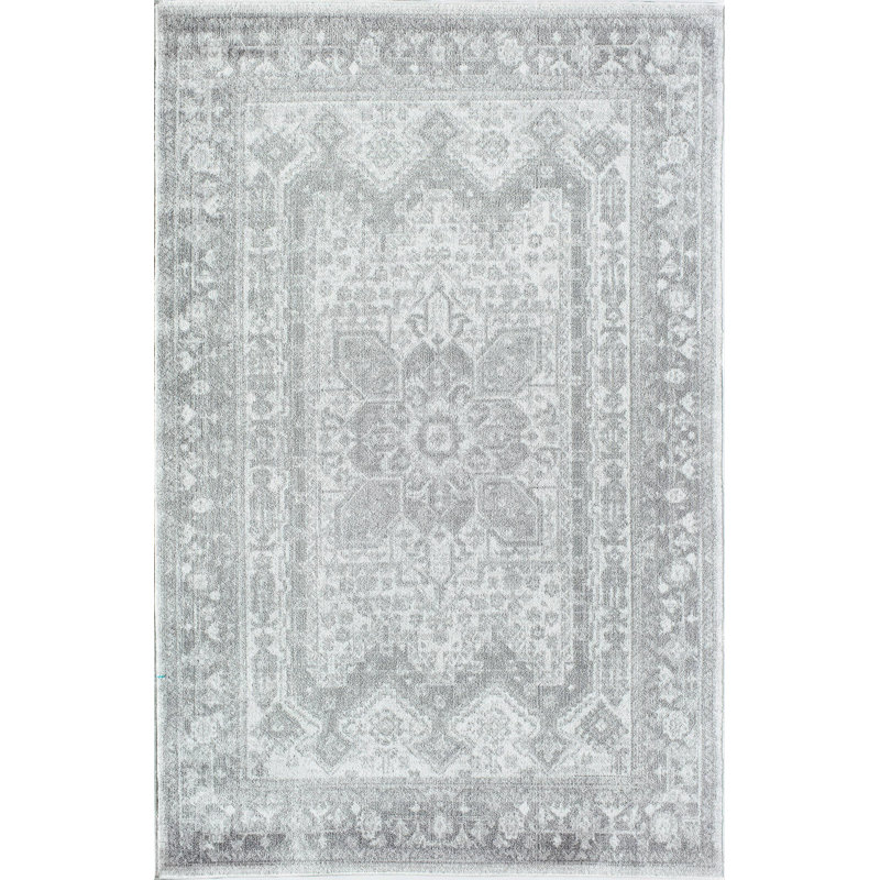 Tapis gris Freya, Rectangle 8 pi x 10 pi