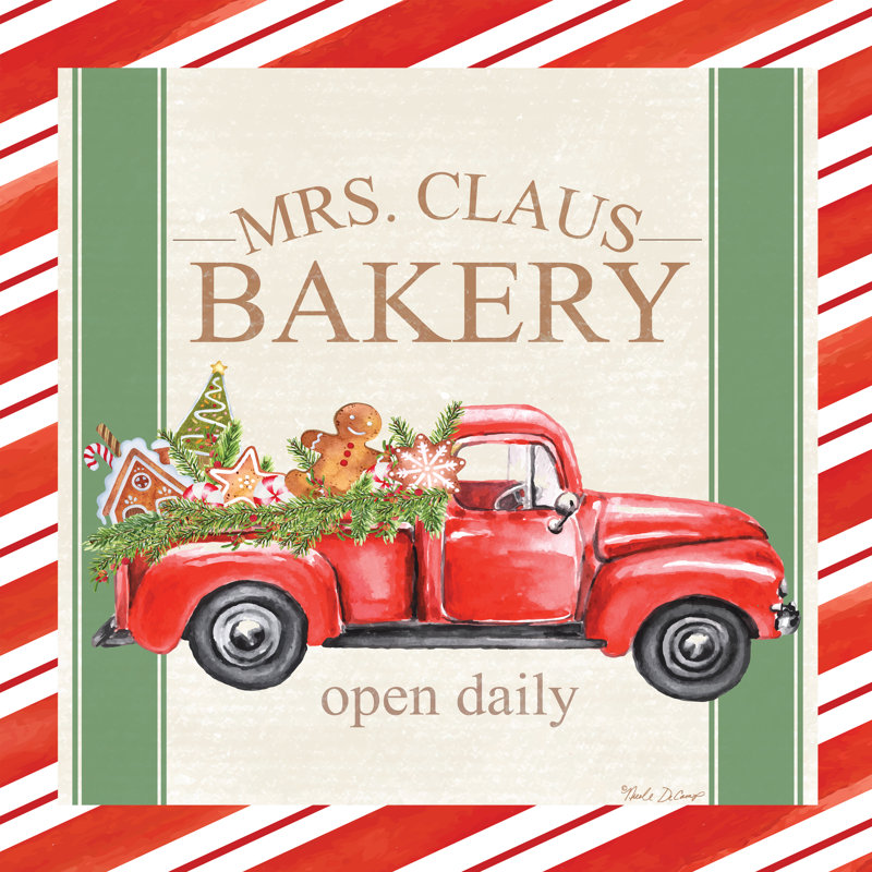 «Mr Claus Bakery» par Nicole DeCamp, H 12 po x l 12 po
