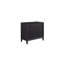 Commode 3 tiroirs Aurora - commode en bois de placage orme et poivre