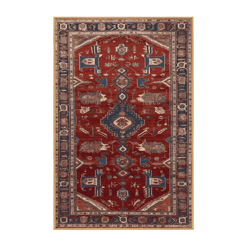 Tapis brun lavable à la machine, Rectangulaire 2 pi x 3 pi