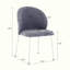 Chaise de salle à manger à pieds en fer Heng Ming avec patins réglables. Convient pour la salle à manger, le salon, la salle d'étude, ensemble de 2-668875560