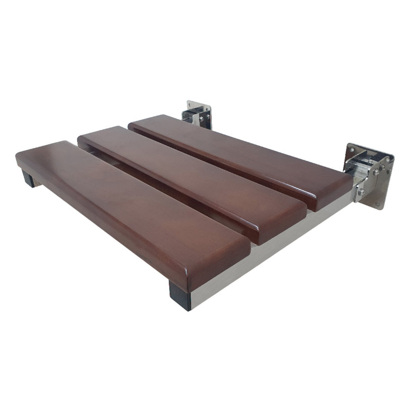 Kingston Brass Chaise 19-Inch x 16-Inch Wall Mount Fold Down Shower Seat