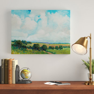 «Looming Clouds I», peinture sur toile tendue