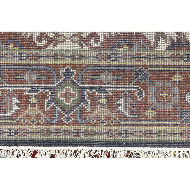 Tapis oriental géométrique en laine Heriz, Rectangle 5 pi 10 po x 8 pi 10 po