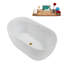 Baignoire autoportante 48 "avec drain interne Streamline-102285100