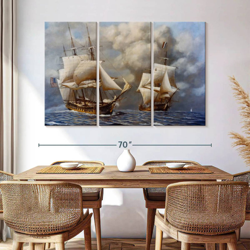 Mehar Naval Battle, 42" H x 65" W