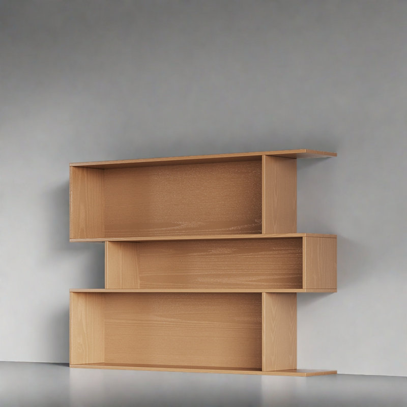 Bibliothèque créative et tendance, (3 tablettes) H 37,4 po x l 62,9 po x P 11,8 po