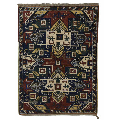 Kazak Hand Woven Wool Area Rug