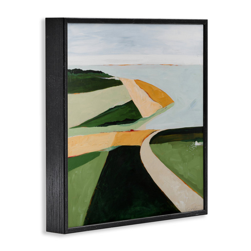 «Where The Land Breathes», estampe numérique, design par Ruth Fromstein, Giclée encadrée noir minuit, H 12 po x l 12 po