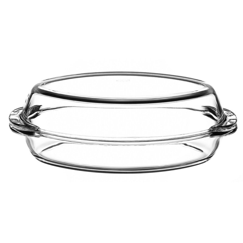 Urbn-Garden 1.8L Non-Stick Glass Oval Dutch Oven