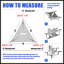 Toile d'ombrage triangulaire 200 g / m²-55597052-97285145