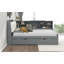 Lit plateforme pour chambre à coucher avec tête de lit de rangement, lit gigogne et tablettes, cadre de lit plateforme pour chambre à coucher-495122263