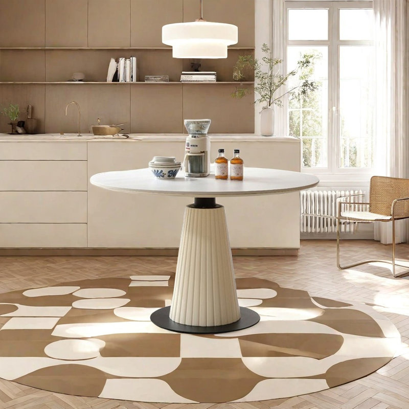 Table de salle à manger Thessing, H 29,52 po x L 47,24 po x l 47,24 po