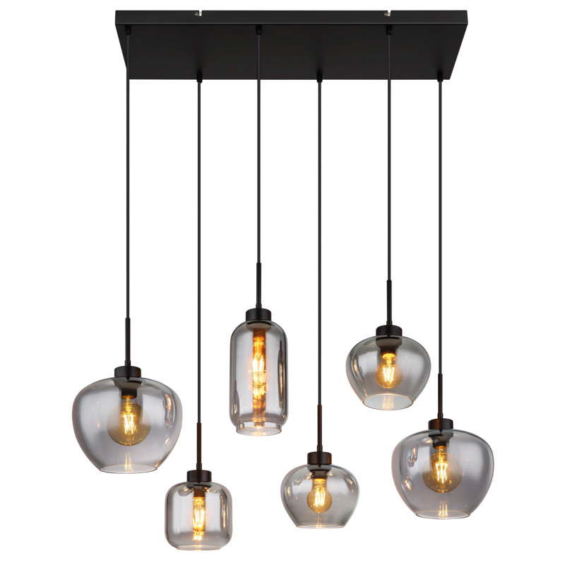 6 - Light Matte Black Pendant