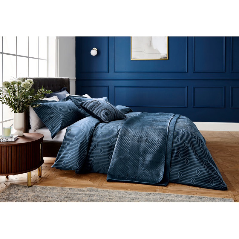 Empire Soft Touch Cotton Rich Duvet Cover, Double, Blue