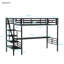 Lit mezzanine simple Clementina avec bureau intégré Mason & Marbles