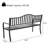 Lisabeta Powder Coated Steel Outdoor Bench