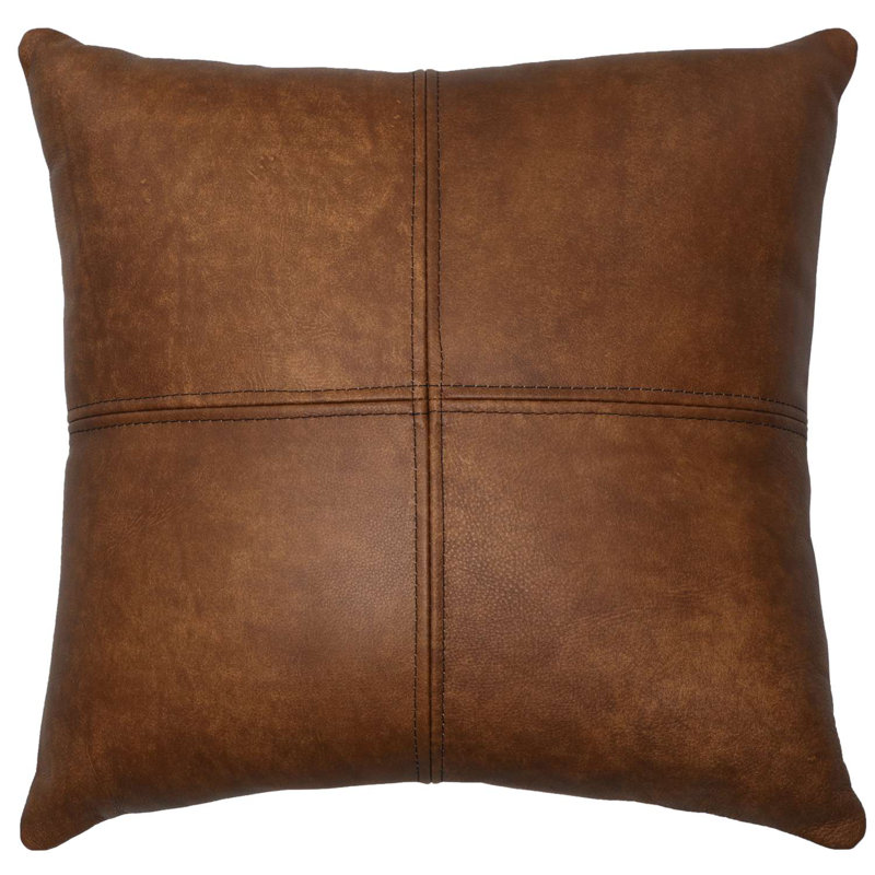 Coussin en cuir Wooded River