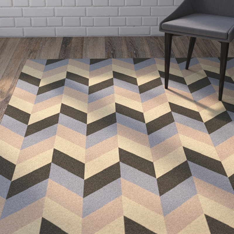 Crisman Wool Geometric Indoor Rug, Rectangle 8' x 11'