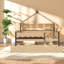 Lits de jour avec rangement, entièrement en bois MDF de style ferme pour chambre d'enfant-1286098508