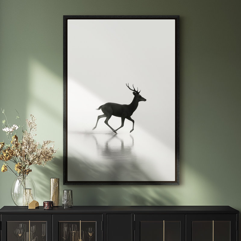 Art mural encadré, impressions murales abstraites rétro pour chambre à coucher - 24 po x 36 po, Noir, H 24 po x l 16 po