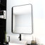 Miroir de salle de bain 24 po x 32 po en aluminium, élégant et durable pour les salles de bain modernes, améliorant la visibilité et le style