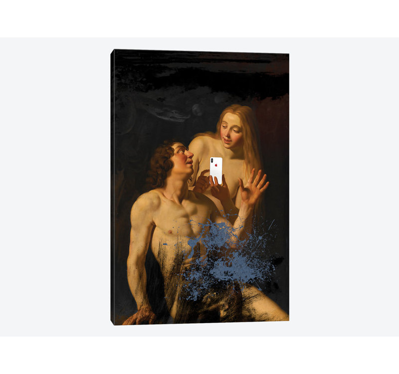 « original sin », impression sur toile, H 26 po x l 18 po x P 1,5 po, Toile tendue, Pas de tapis