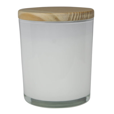 Bougeoir, avec couvercle en bois et joint en silicone