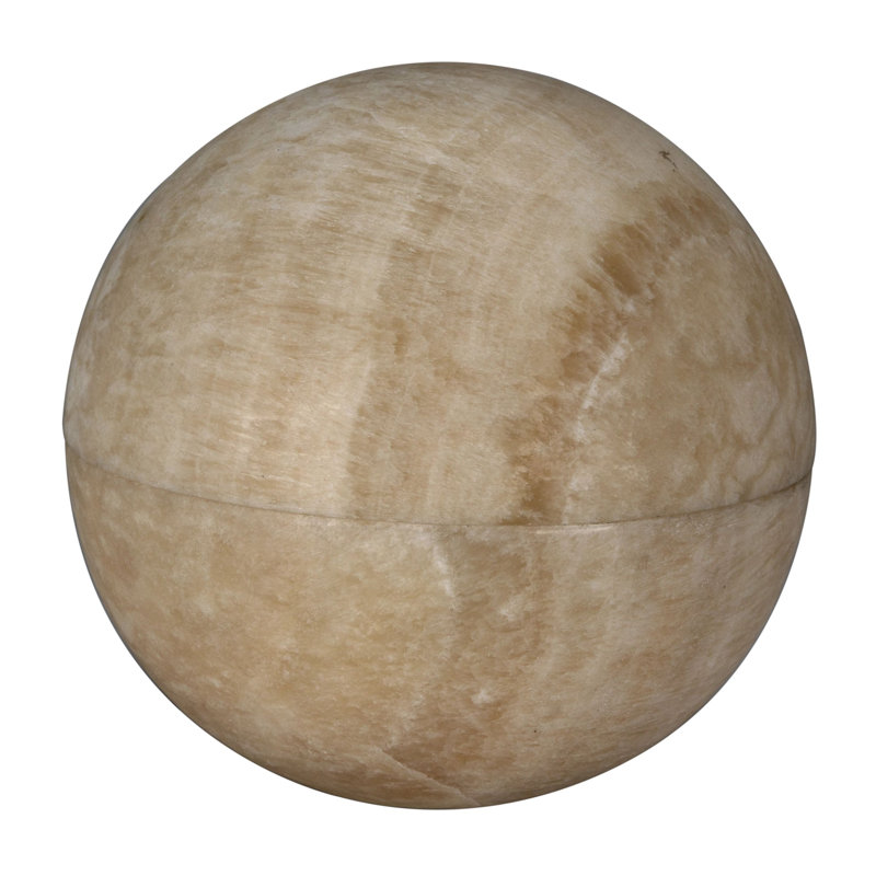 Onyx Globe Lamp, 19" H x 19" W x 19" D