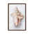 Toile avec cadre en bois brun classique est en rupture de stock
