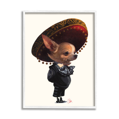 " Mariachi Chihuahua With Sombrero "
