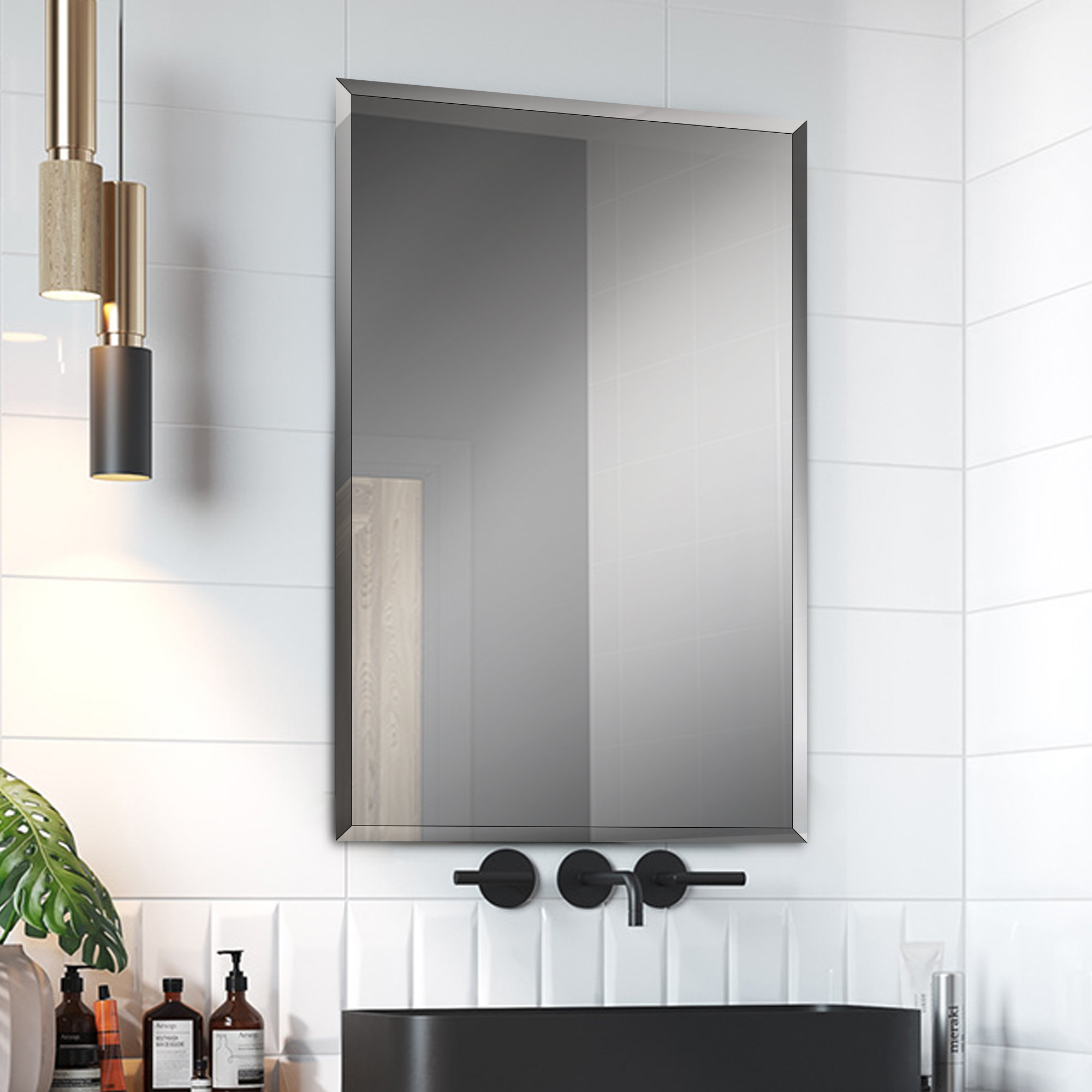 Ebern Designs Kevia 15 W 24 H Framed Medicine Cabinet Mirror 2 Adjustable Reviews Wayfair