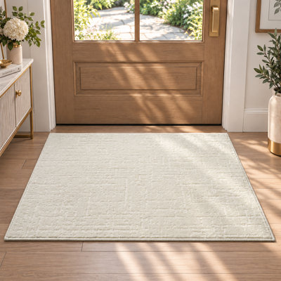 Washable Striped and Geometric Indoor Rug