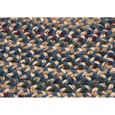 Tapis bleu tressé Entwistle