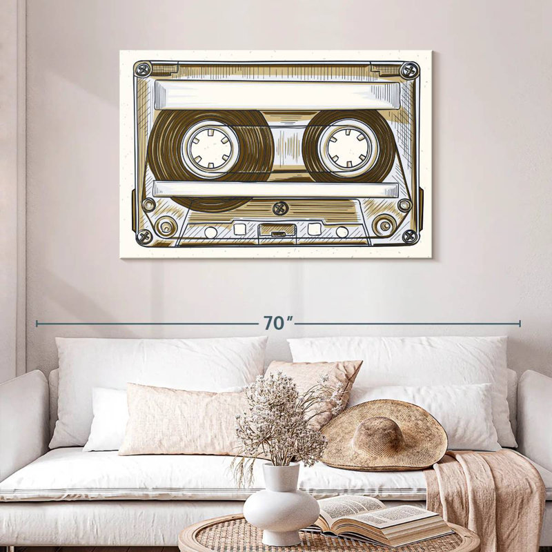 Cassette audio Abarca, H 30 po x l 45 po