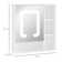 Nuccio 600mm x 650mm Surface Mount Mirror Cabinet with LED Lighting