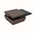Wood 23.6" rectangle Coffee Table with Wood Grain Design, 1 Hidden Storage Space-402258737
