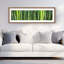 Green Bamboo - Floral Botanical, reproduction encadrée pour la décoration intérieure