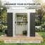 Remise de jardin 6 x 4 pi pour patio