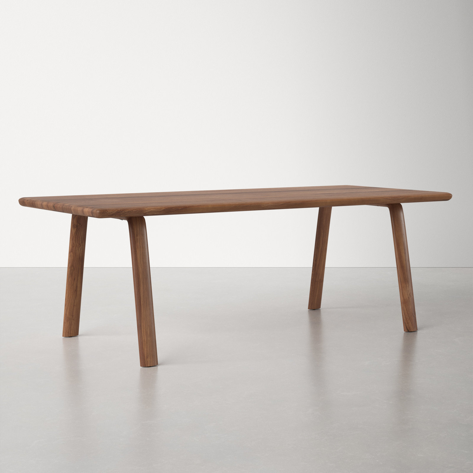 Dining Table Set, Walnut, Dark Gray