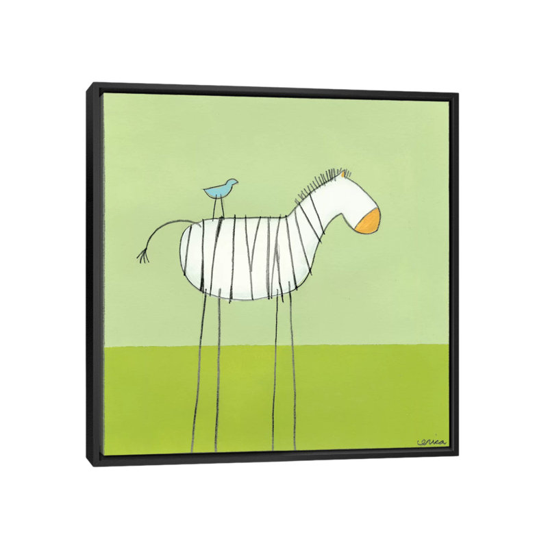« collant-leg series », reproduction d’art sur toile zèbre i, H 18 po x l 18 po x P 1,5 po, Toile avec cadre noir