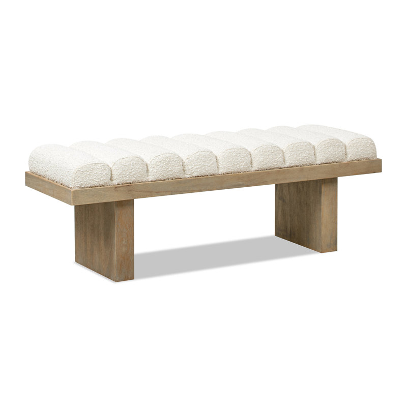 Banc d'appoint rembourré moderne 52 po Bella